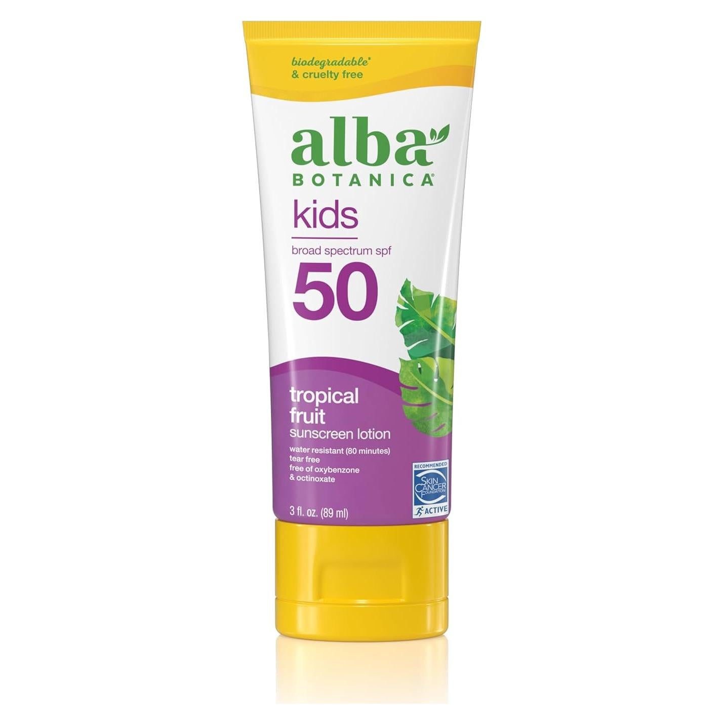 Protector Solar Alba Botanica Niños SPF 50 89 ml Frutas Tropicales
