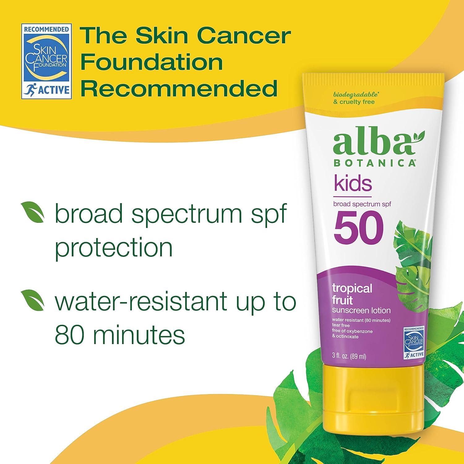 Protector Solar Alba Botanica Niños SPF 50 89 ml Frutas Tropicales