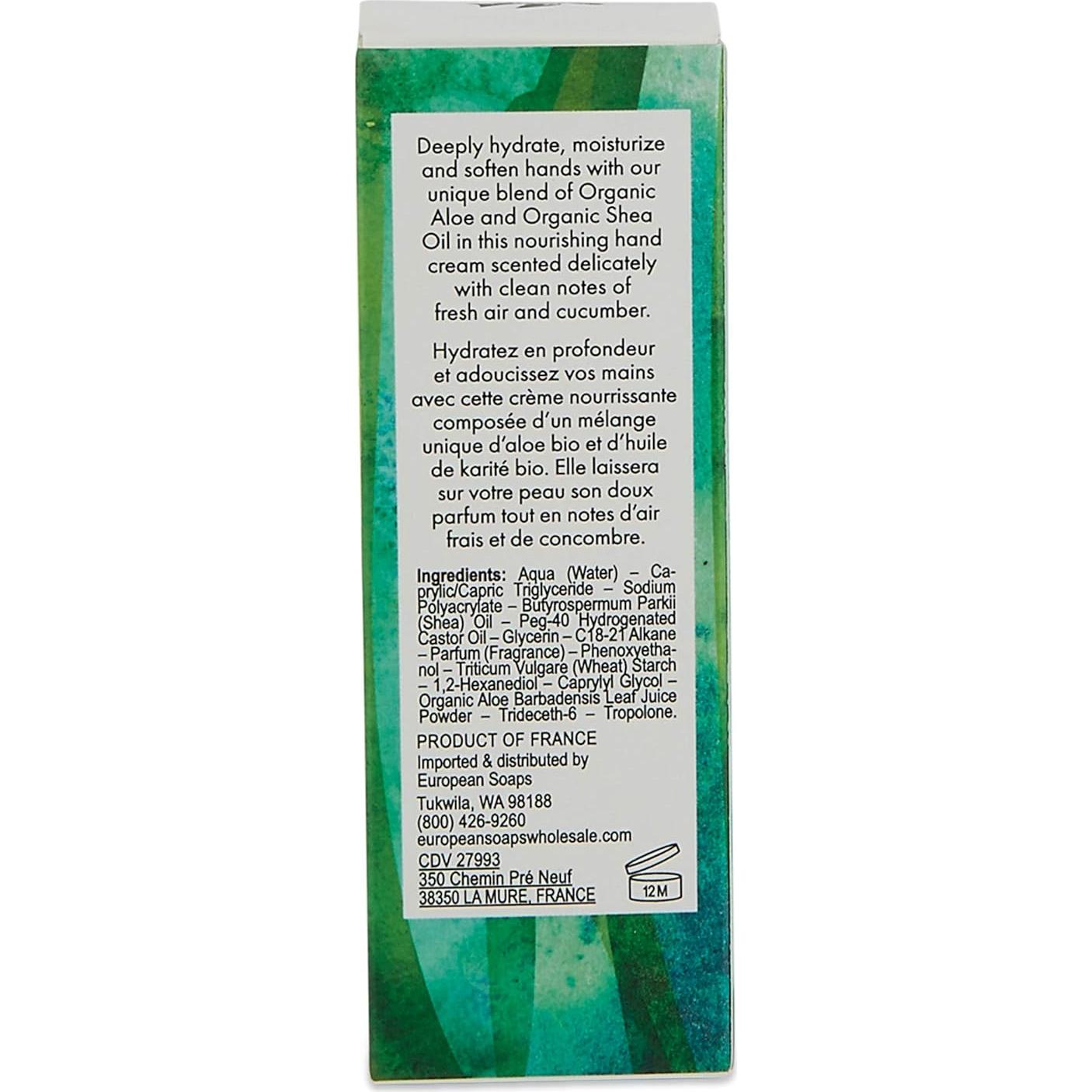 Crema Hidratante para Manos Aloe Orgánico Pre de Provence 45g