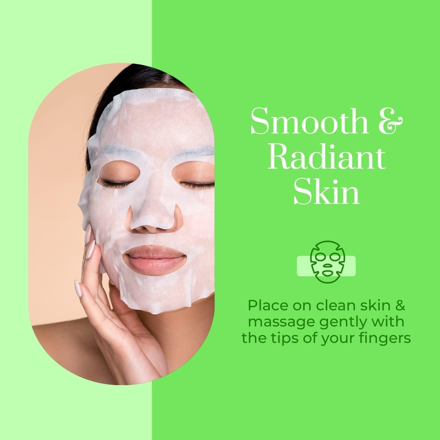 Mascarilla Facial Hidratante Klar & Co Pepino y Aloe 1 Unidad