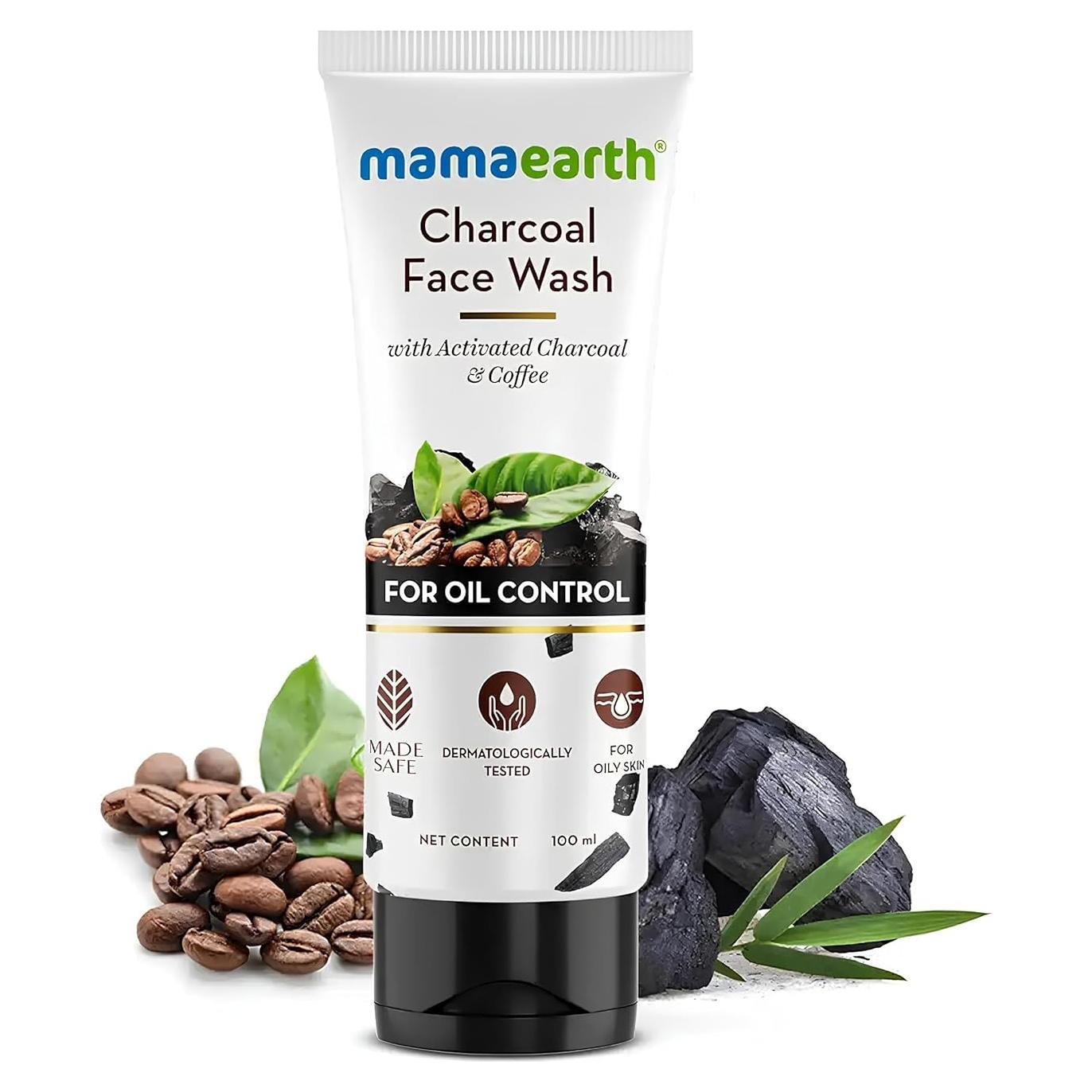 Jabón Facial Mamaearth Carbón Activado 100ml Piel Grasa
