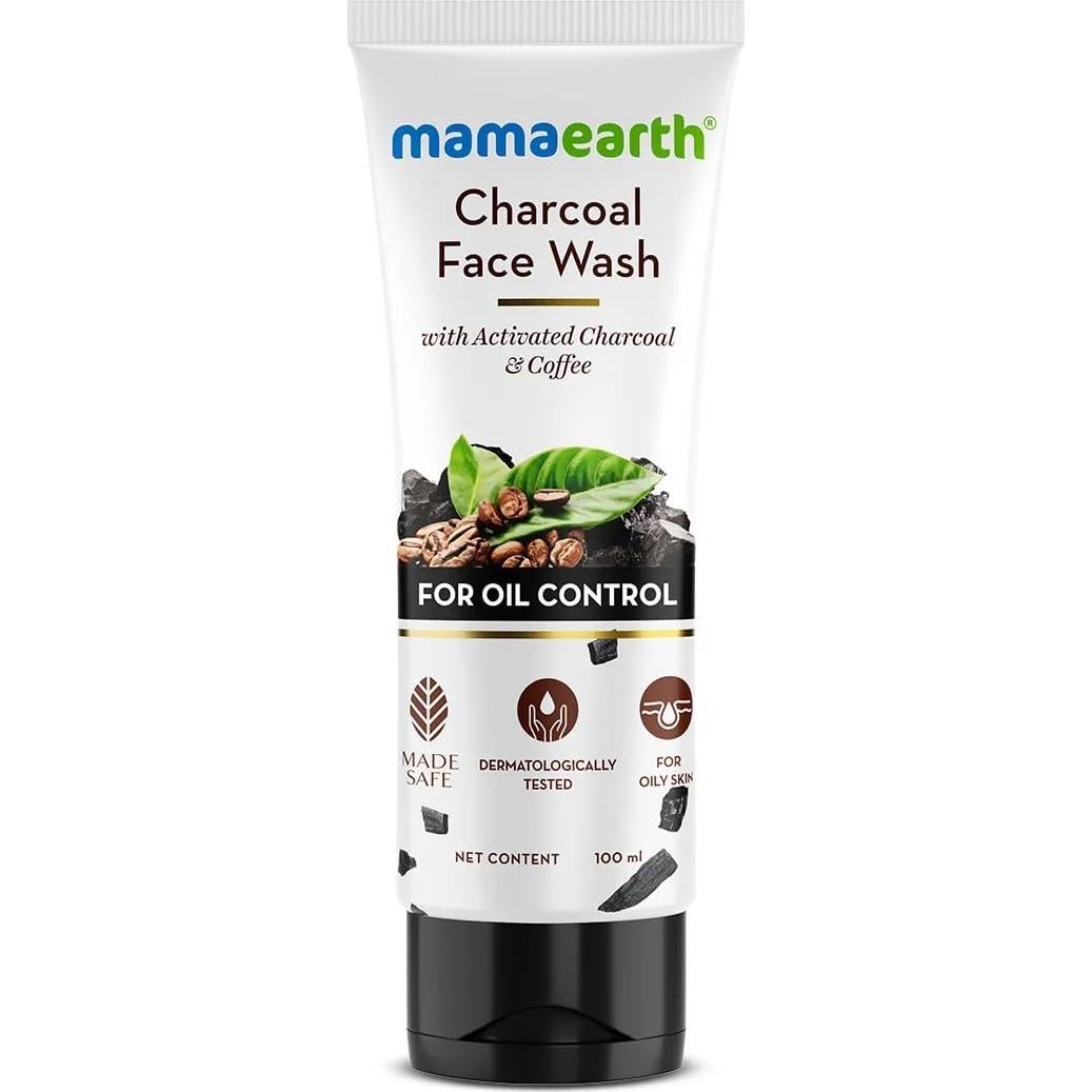Jabón Facial Mamaearth Carbón Activado 100ml Piel Grasa