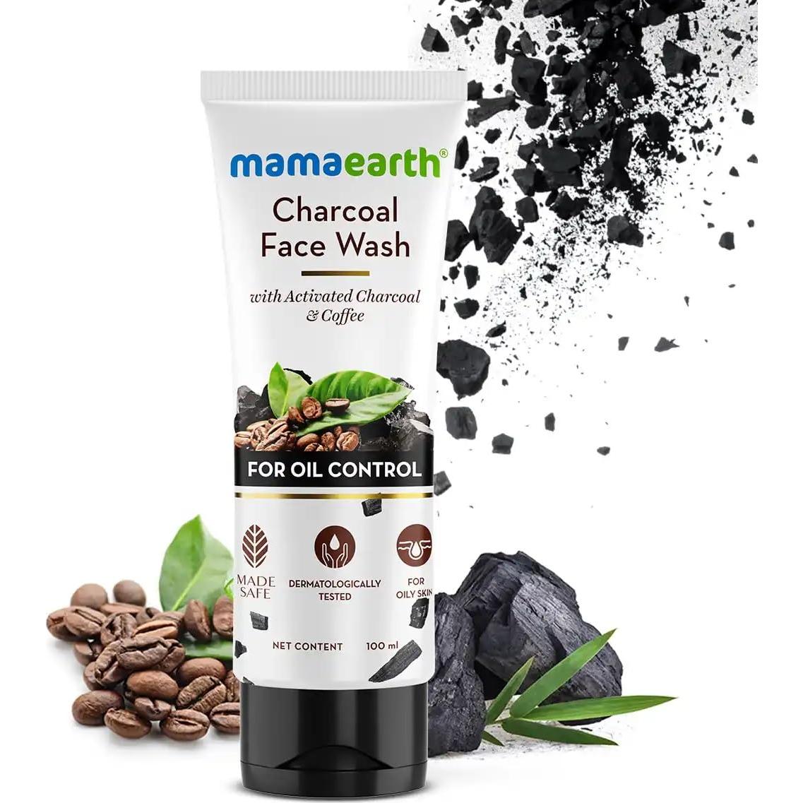 Jabón Facial Mamaearth Carbón Activado 100ml Piel Grasa