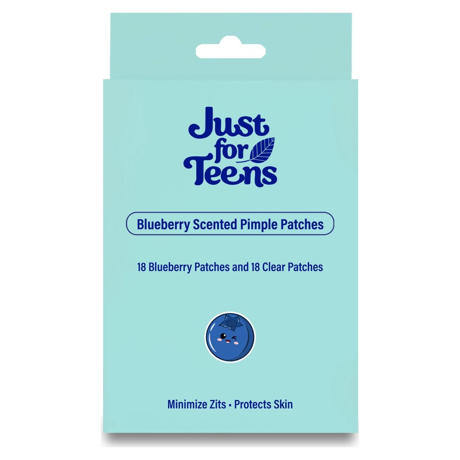 Parches para Granos Just For Teens 36 Unidades Aroma Arándano