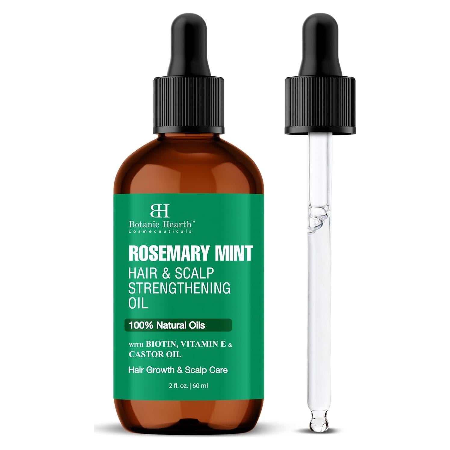 Aceite Hidratante para el Cabello Botanic Hearth 59 ml - Romero y Menta