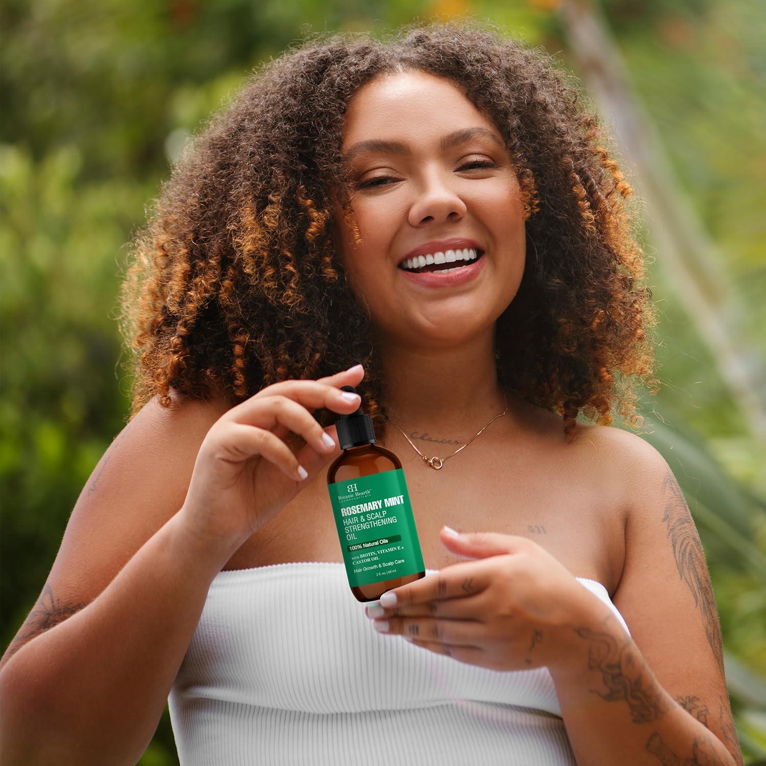 Aceite Hidratante para el Cabello Botanic Hearth 59 ml - Romero y Menta