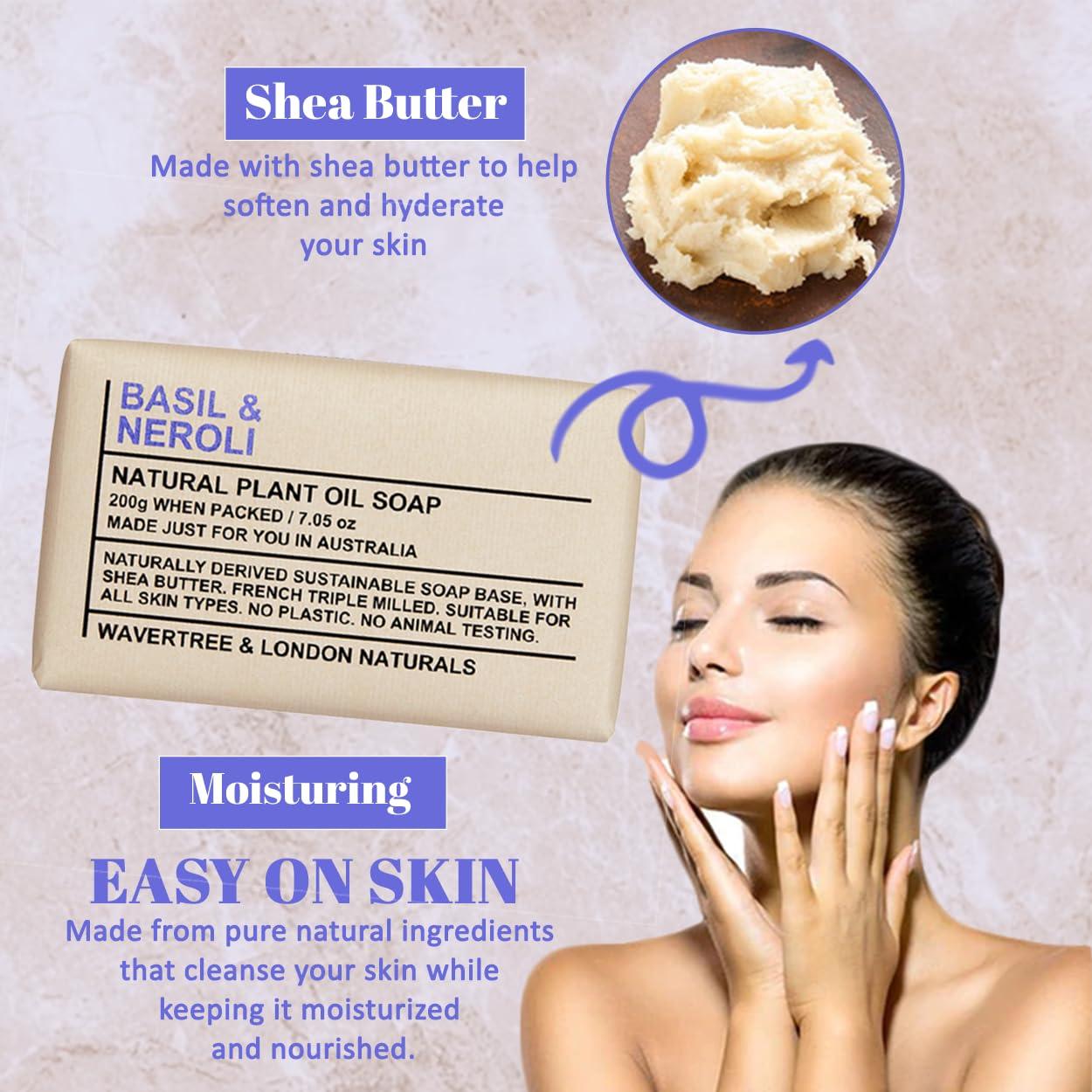 Jabones Naturales Wavertree & London Albahaca & Neroli 198g