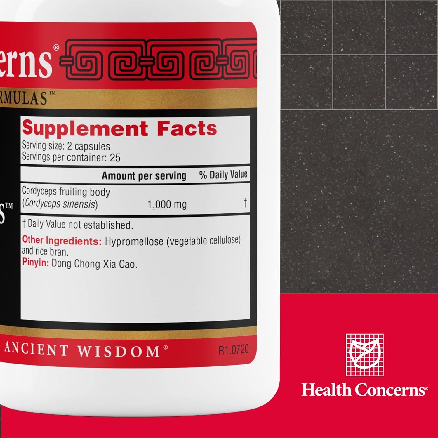 Suplemento Cordyceps PS Health Concerns - 50 Cápsulas