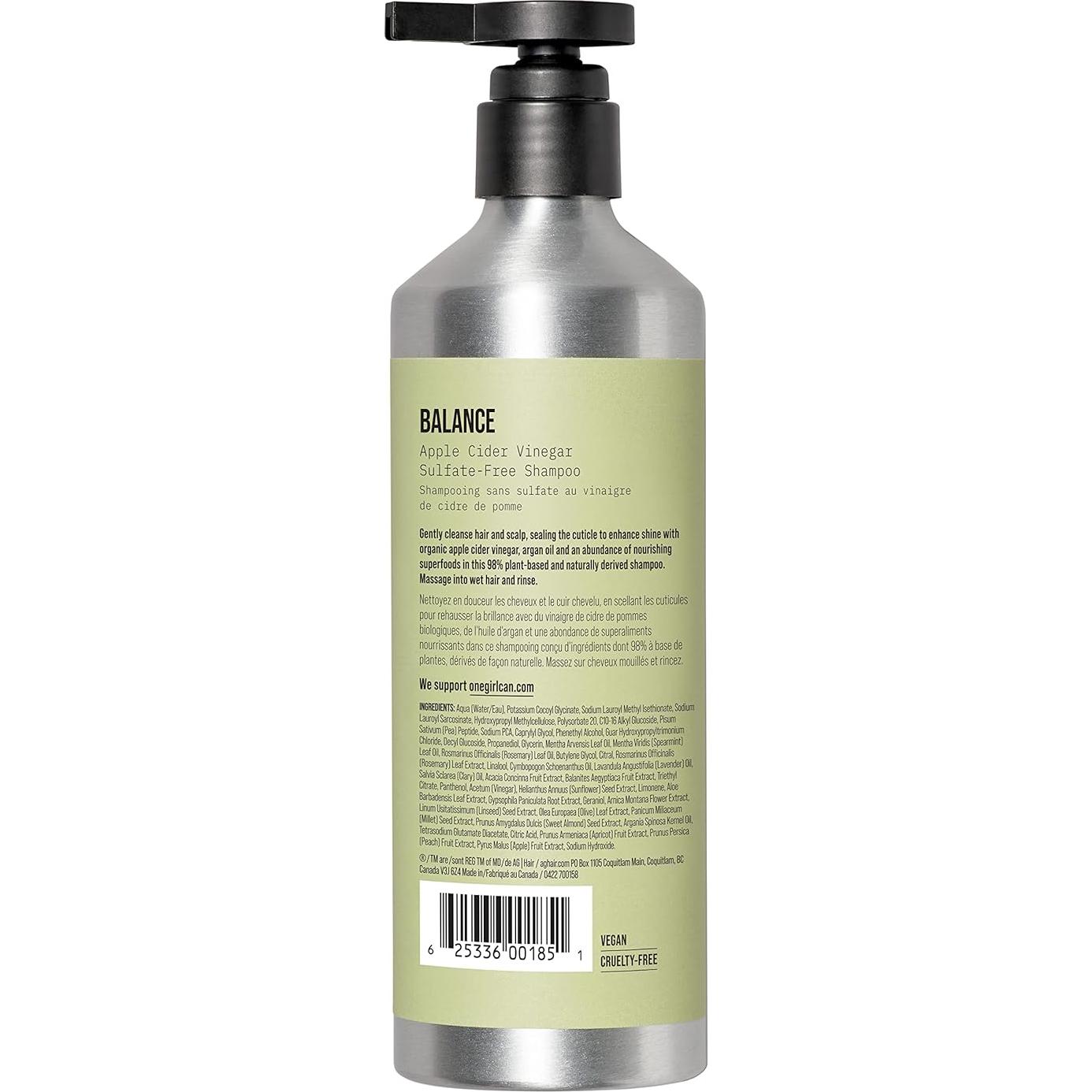 Champú sin sulfatos AG Care Balance 354 ml - Vinagre de Sidra