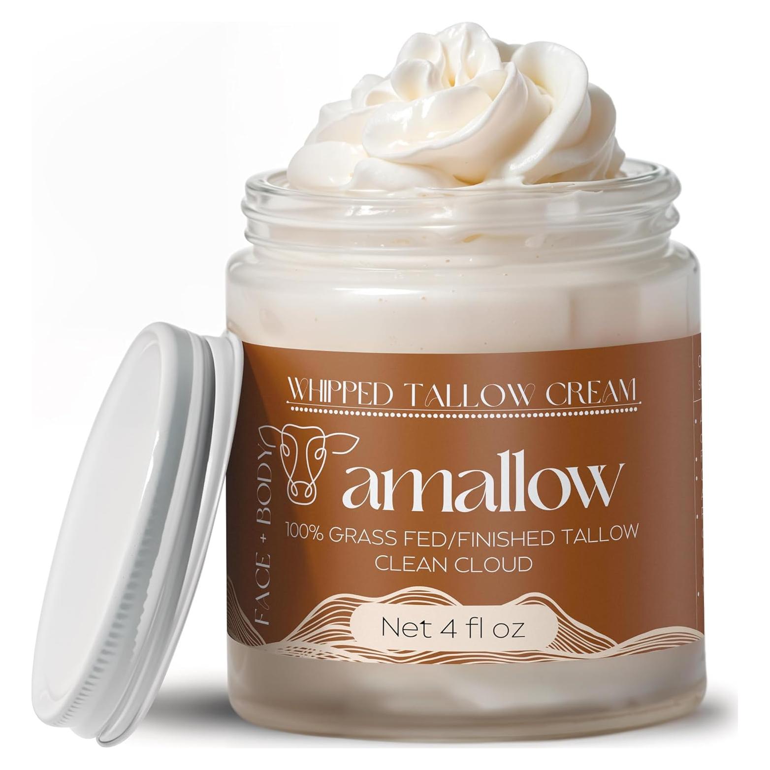 Loción Hidratante Natural Amallow 100% Tallow Nube Limpia 118 ml