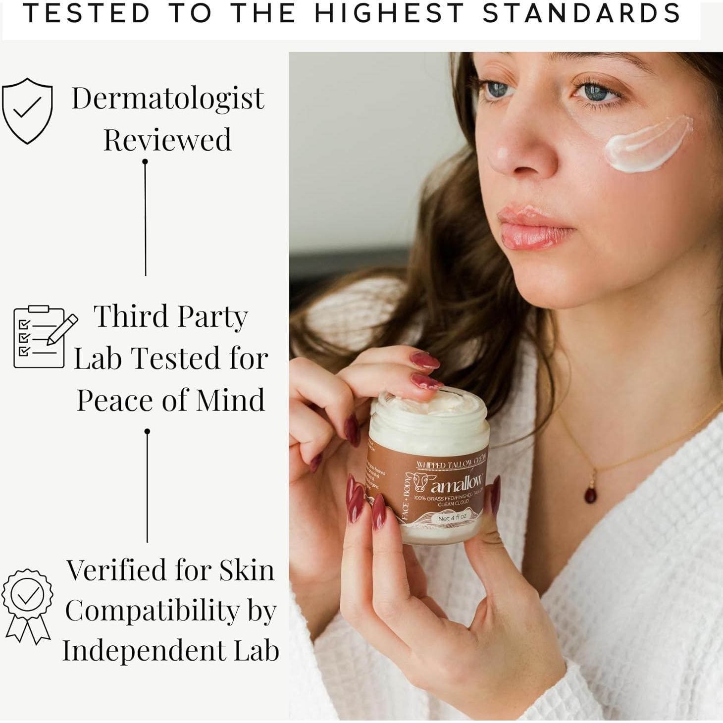 Loción Hidratante Natural Amallow 100% Tallow Nube Limpia 118 ml