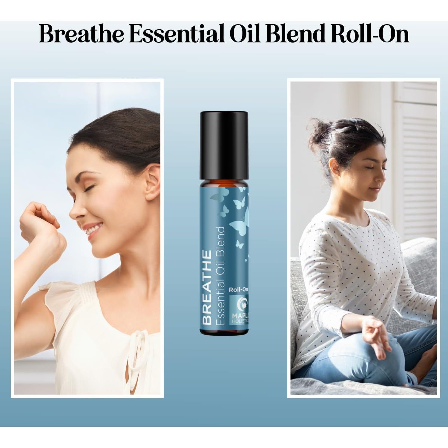 Roll On Aromaterapia Breathe Maple Holistics 9.86 ml Eucalipto Menta