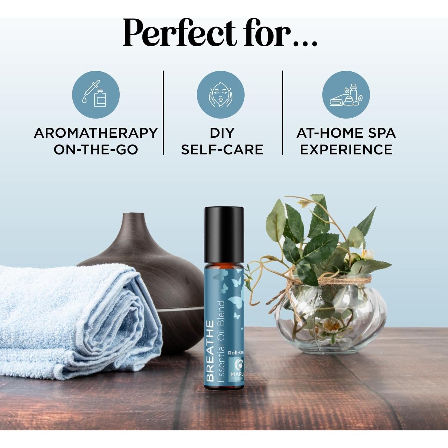 Roll On Aromaterapia Breathe Maple Holistics 9.86 ml Eucalipto Menta