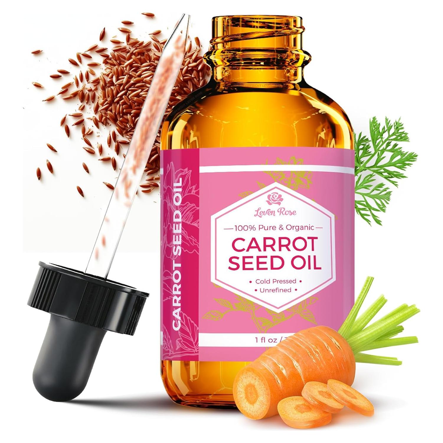 Aceite de Semilla de Zanahoria Puro Leven Rose 30 ml Hidratante