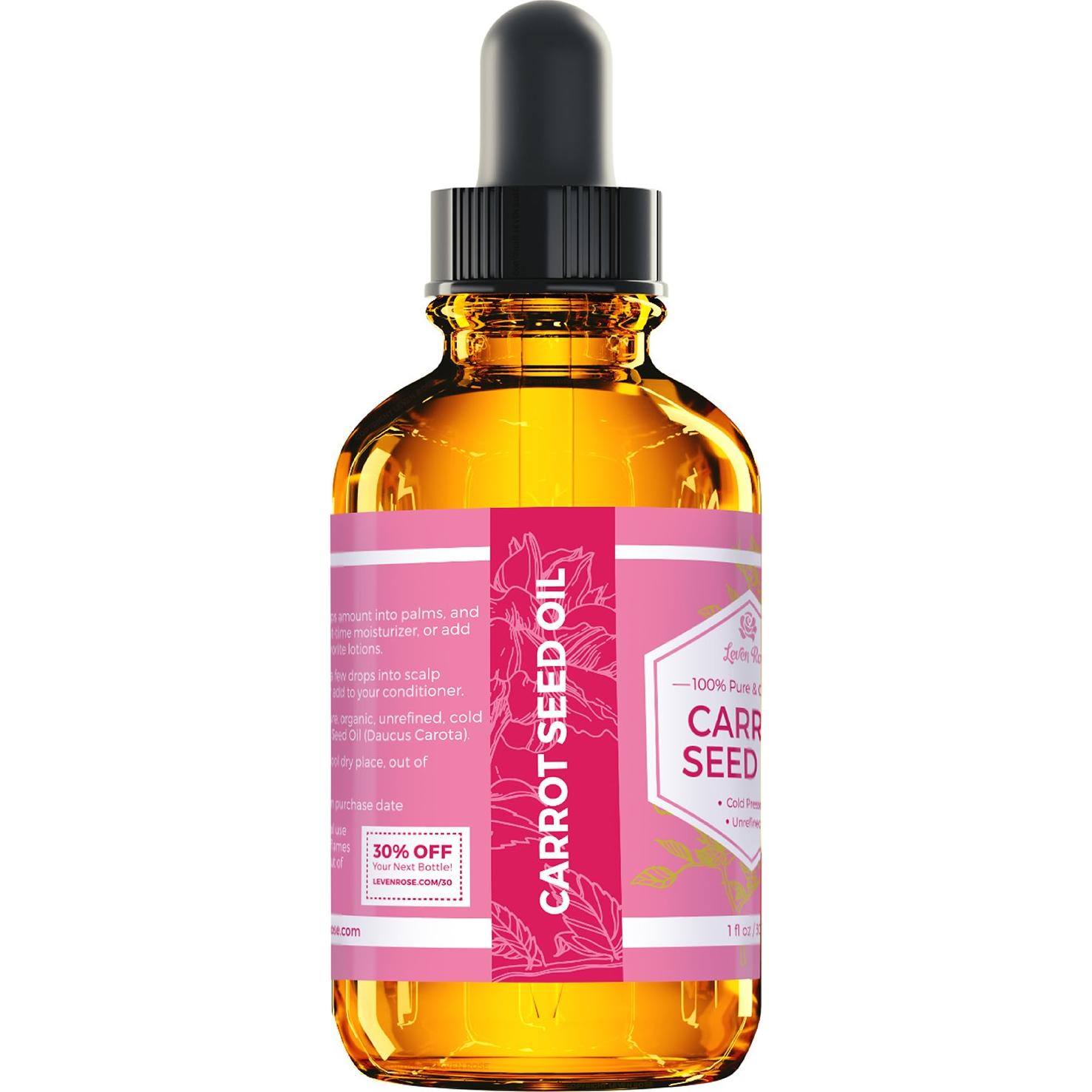 Aceite de Semilla de Zanahoria Puro Leven Rose 30 ml Hidratante