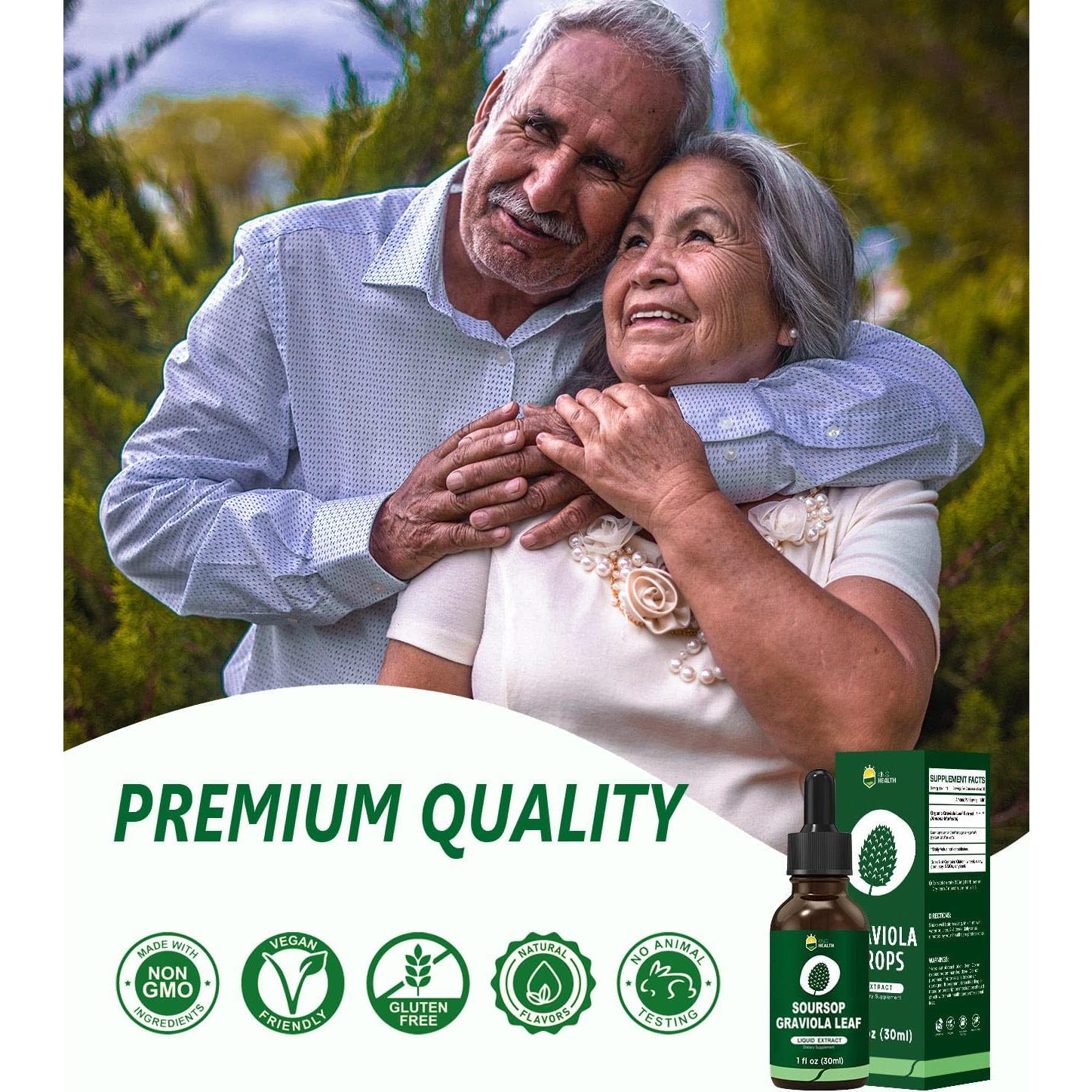 Extracto Líquido de Hoja de Graviola Orgánica KingHealth 29.57 ml
