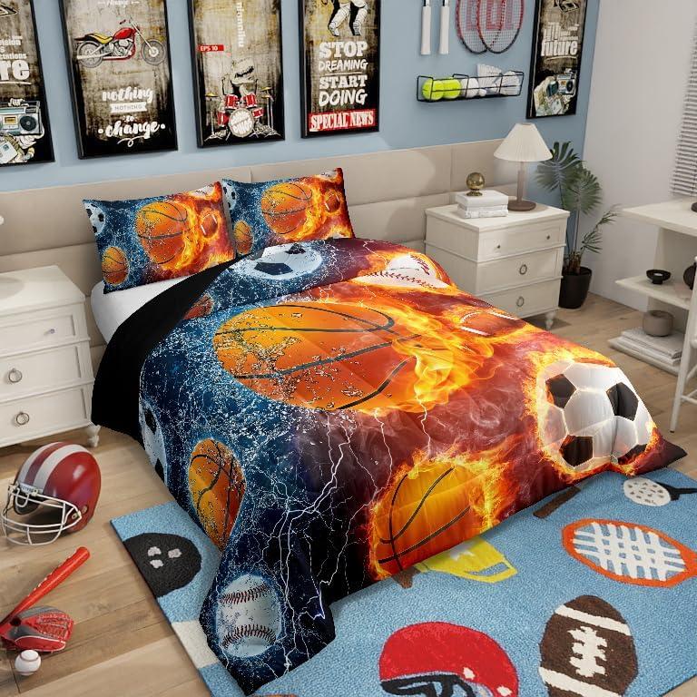 Conjunto de Edredón Deportivo Erosebridal Twin 2 Piezas