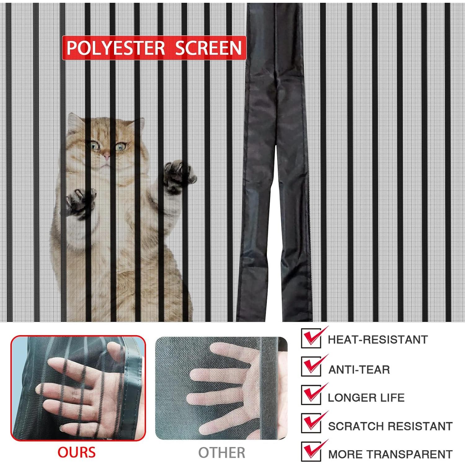 Puerta de Pantalla Magnética YRH 96,5 x 210,8 cm Auto Sellante