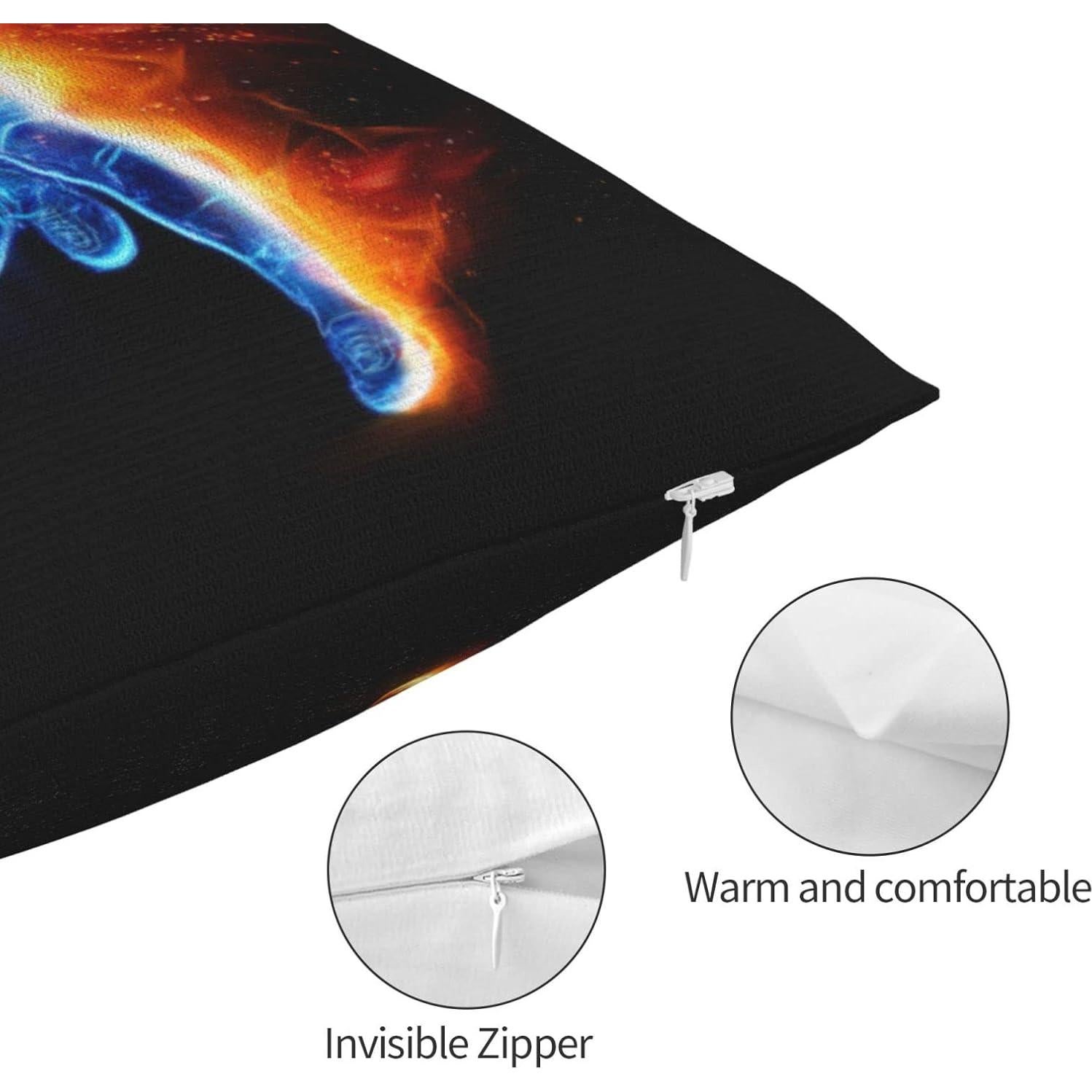 Funda de Almohada Temática de Fútbol SNAPMADE 76x50 cm Doble Cara