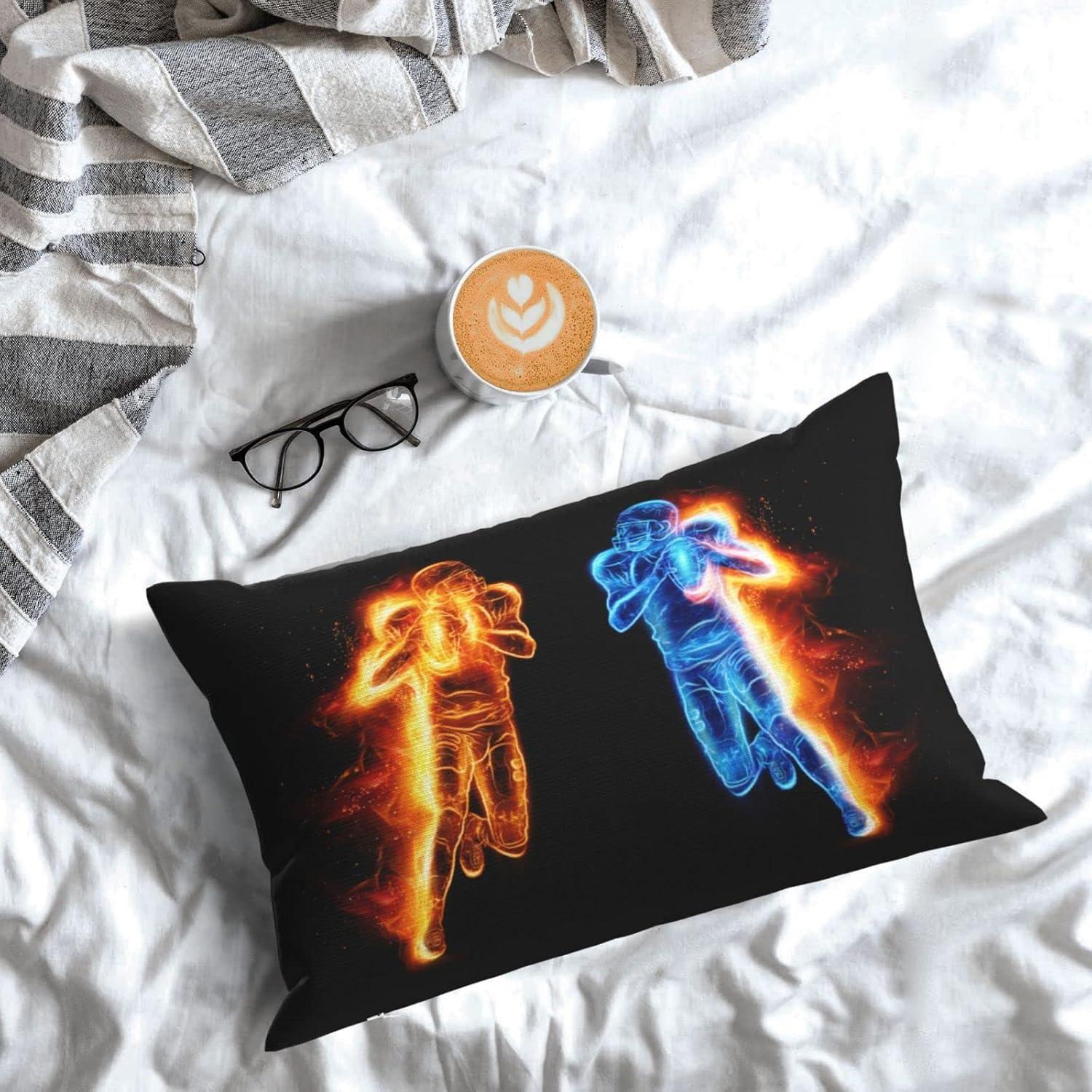 Funda de Almohada Temática de Fútbol SNAPMADE 76x50 cm Doble Cara