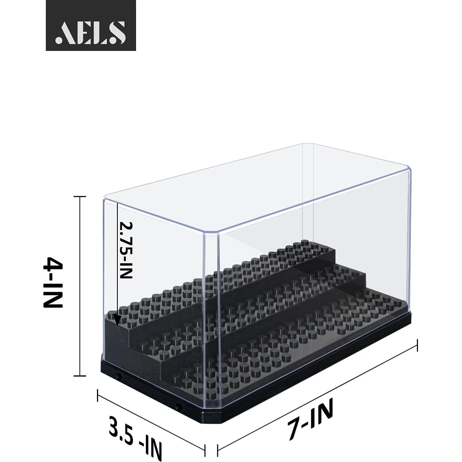 Caja de Exhibición Acrílica AELS para Minifiguras 17.78x10.16 cm