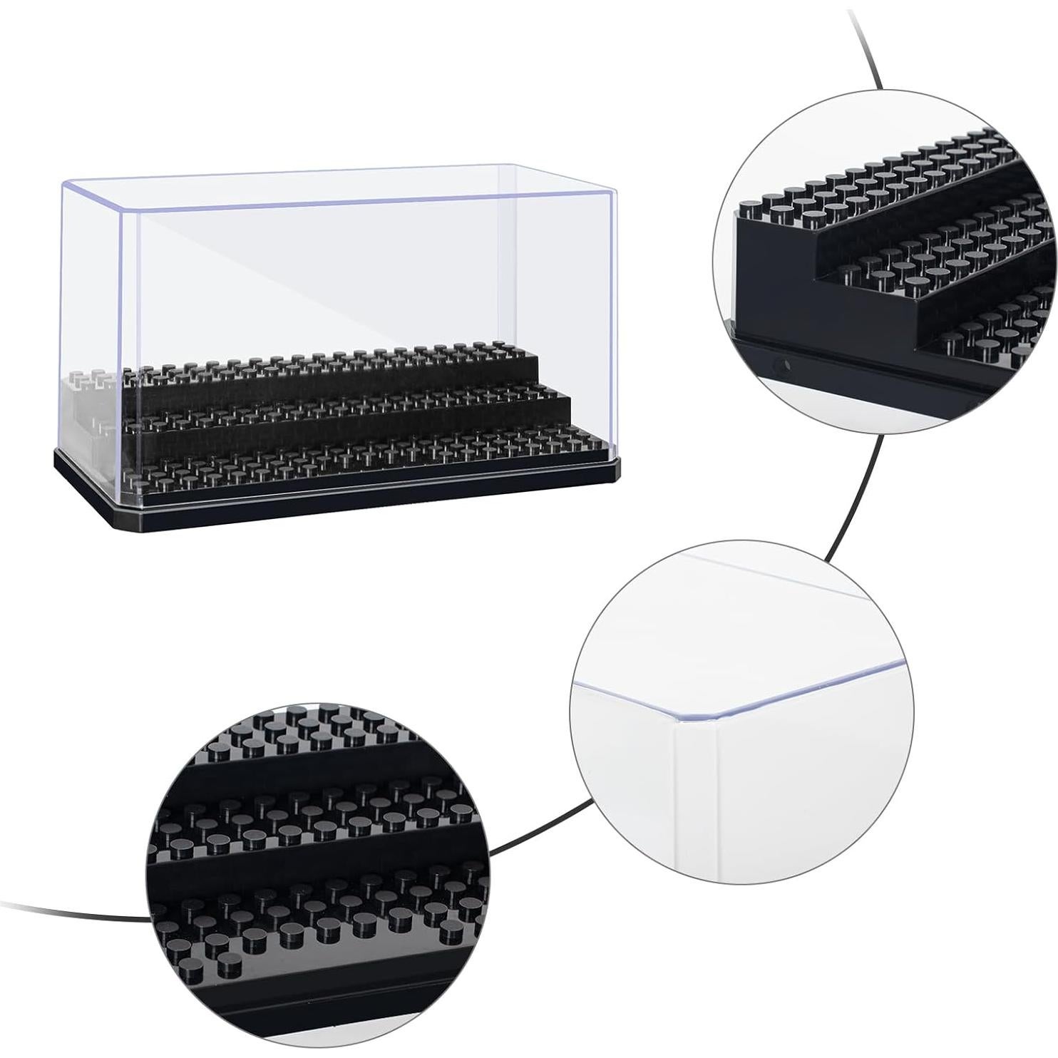 Caja de Exhibición Acrílica AELS para Minifiguras 17.78x10.16 cm