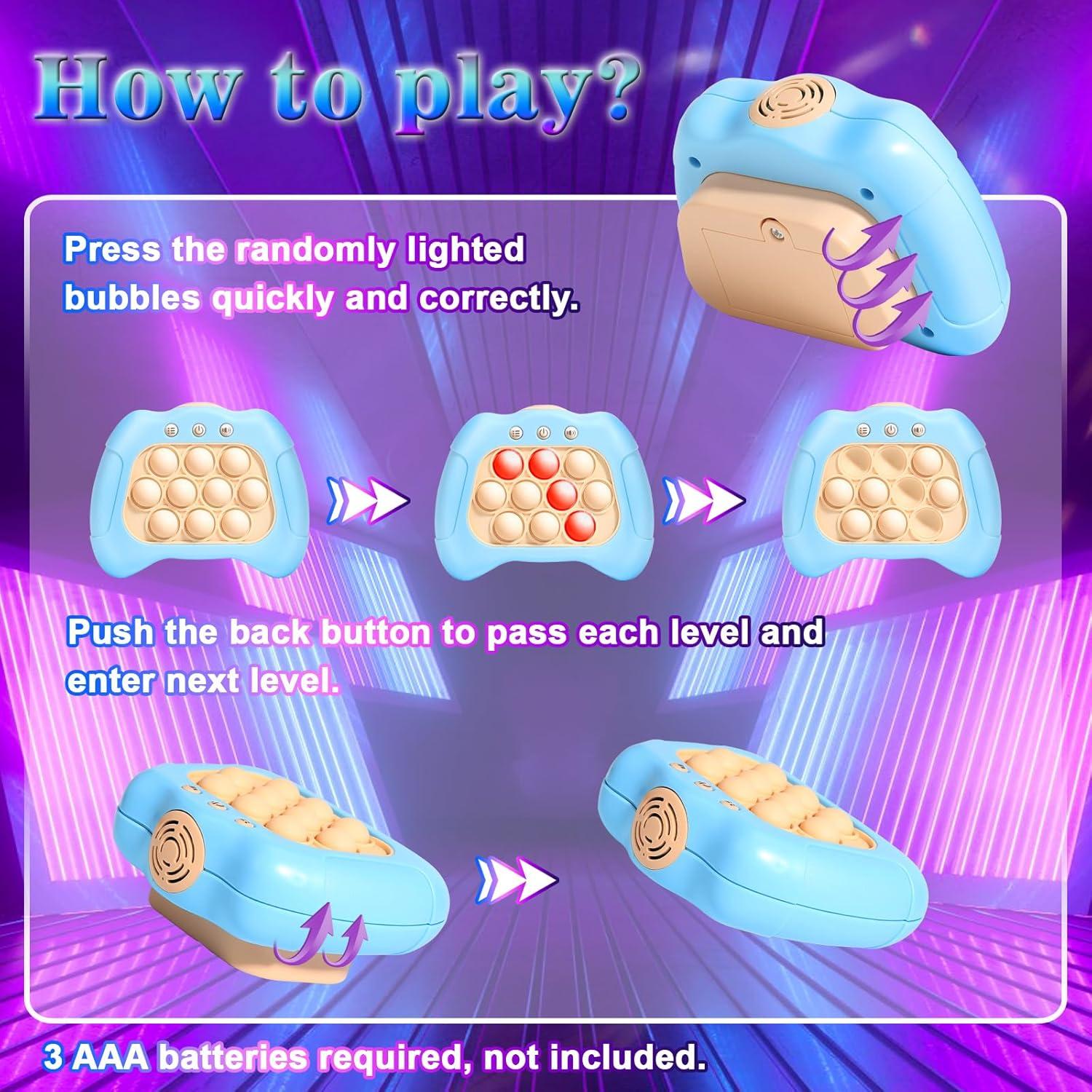 Máquina de Empuje Rápido AOTIBO Juguete Antiestrés Azul