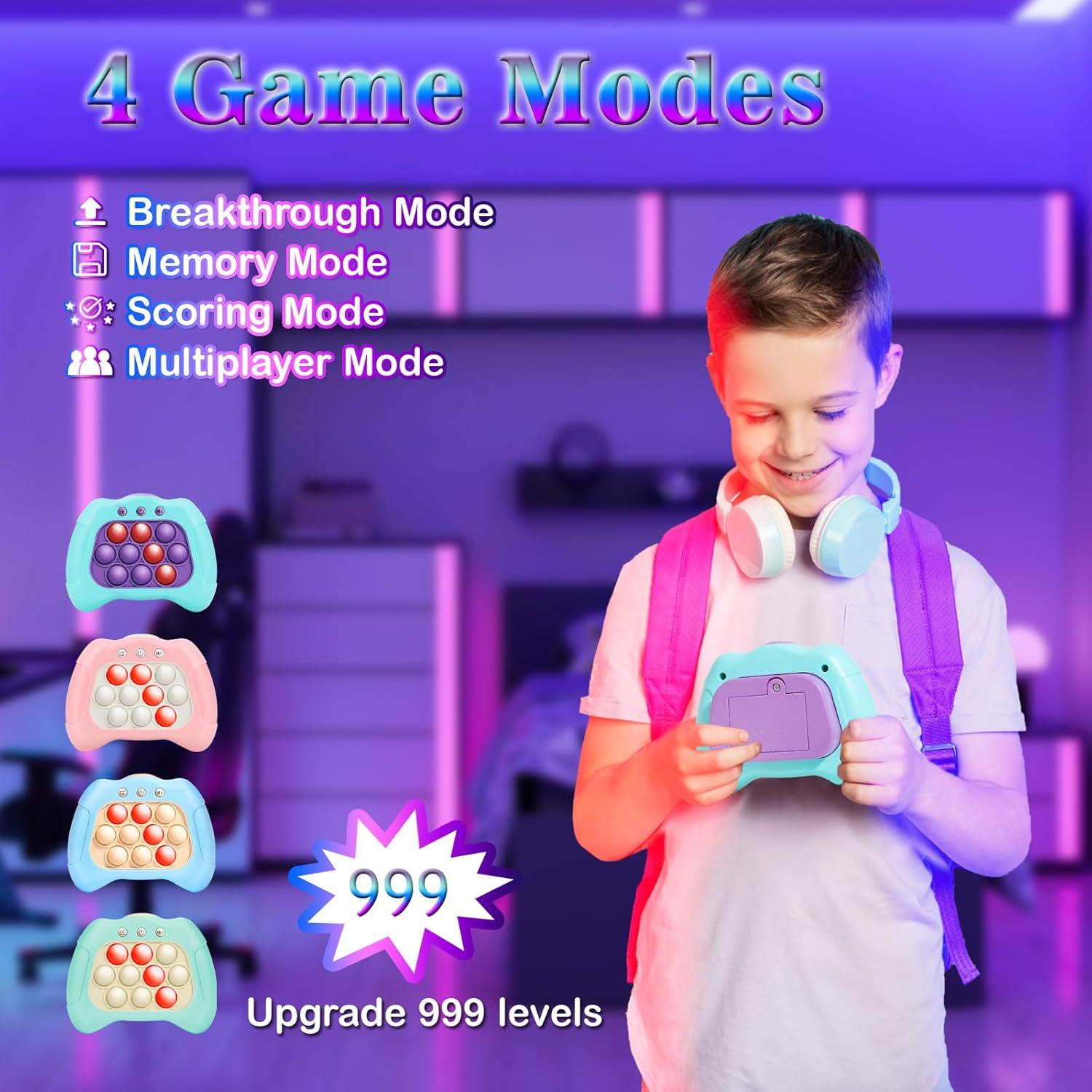 Máquina de Empuje Rápido AOTIBO Juguete Antiestrés Azul