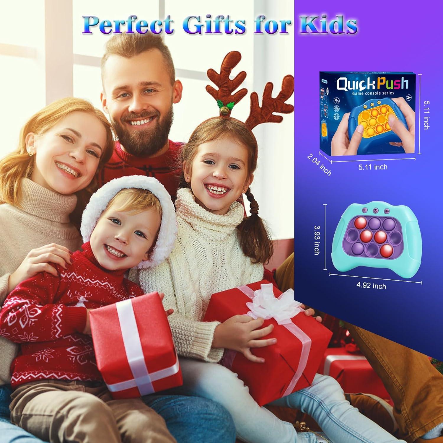 Máquina de Empuje Rápido AOTIBO Juguete Antiestrés Azul