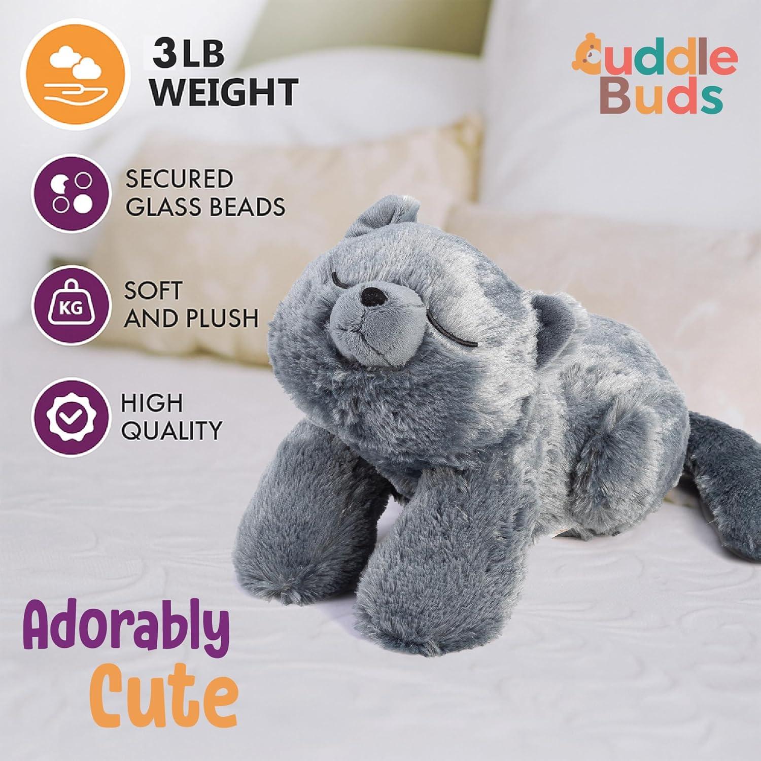 Gato de Peluche con Peso Cuddle Buds 50 cm 1.36 kg