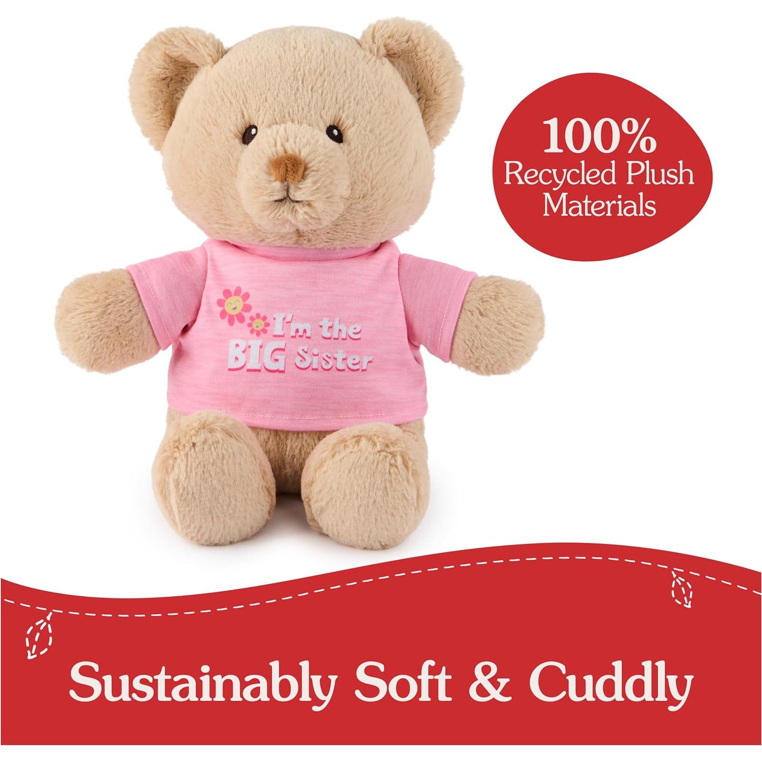Oso de Peluche GUND 30.48 cm con Mensaje Sostenible Rosa