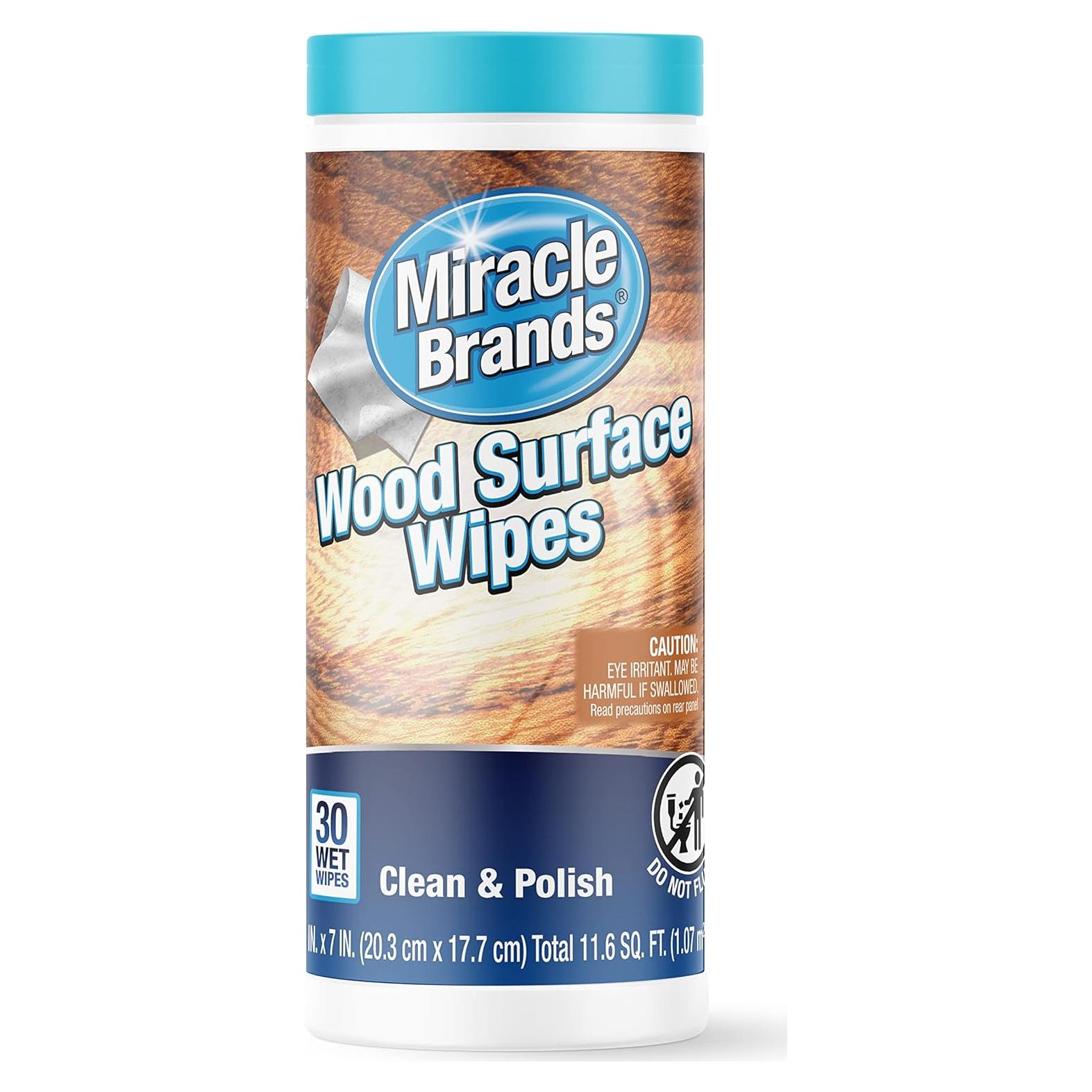 Toallitas Milagrosas para Madera - Limpieza y Pulido 30 Unidades