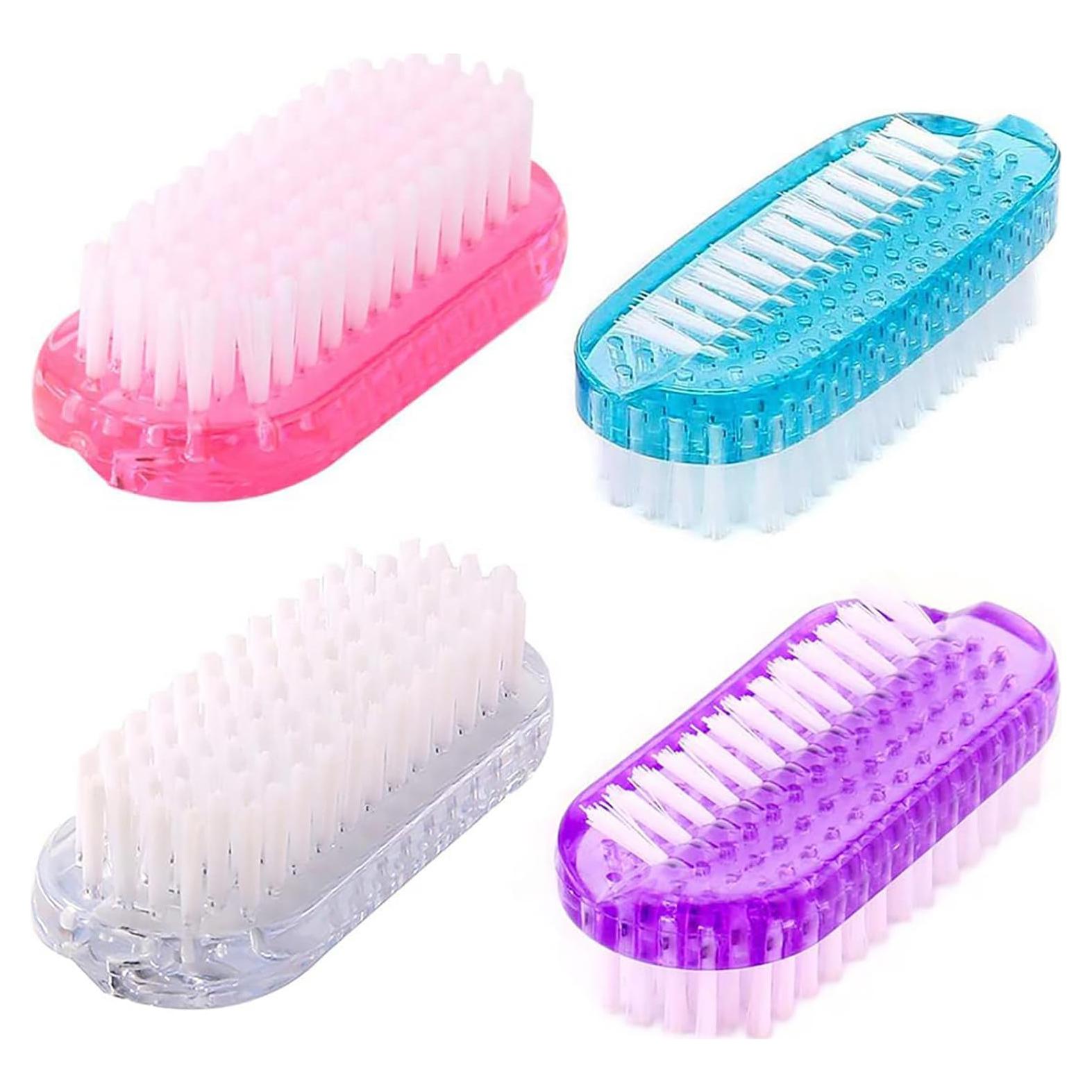 Cepillo de Uñas 4 PCS Xingjinmin, Doble Cara, Cerdas Suaves