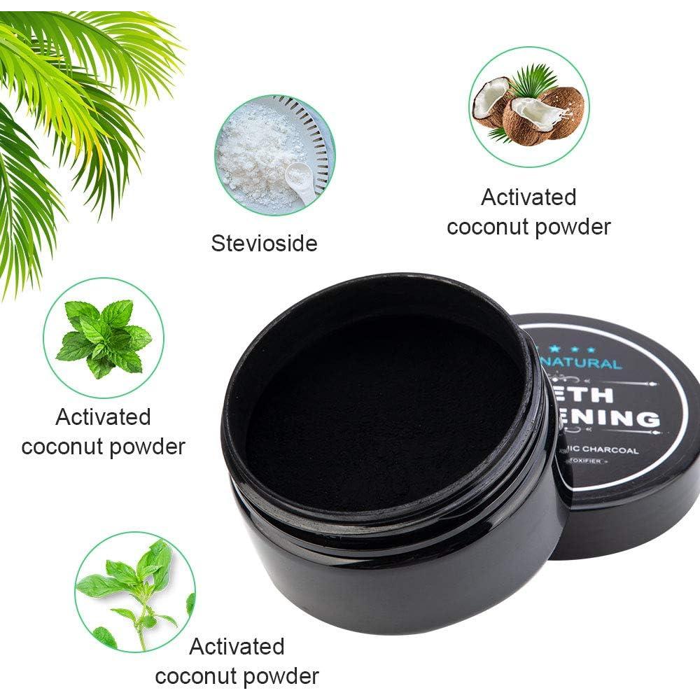 Polvo Blanqueador de Dientes de Carbón WUBLSYAN - 2x15g