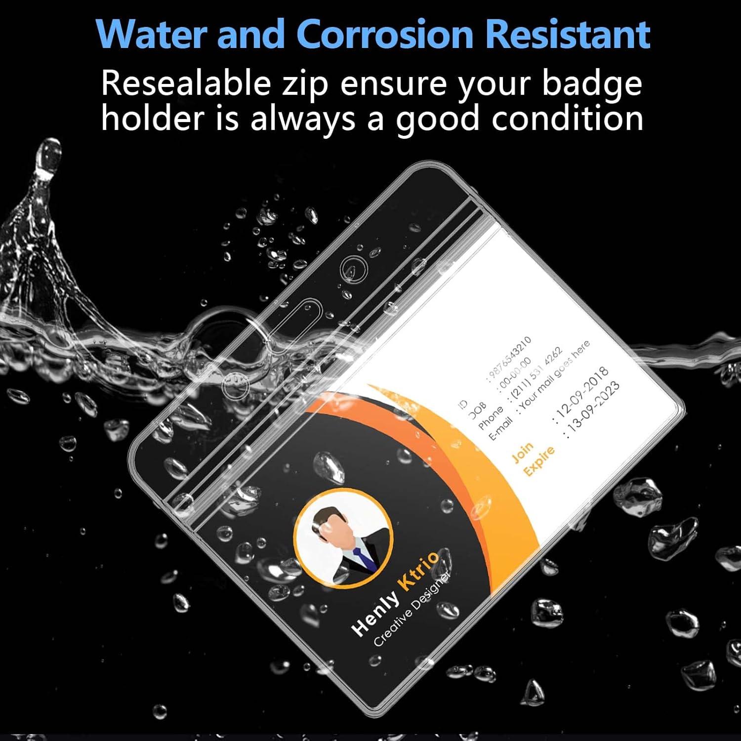 Sujetadores de Identificación KTRIO 2 Pcs Horizontal con Clip