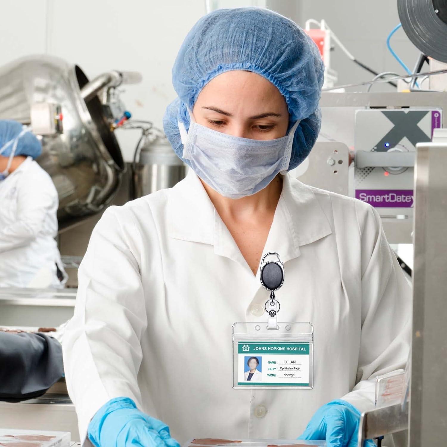 Sujetadores de Identificación KTRIO 2 Pcs Horizontal con Clip