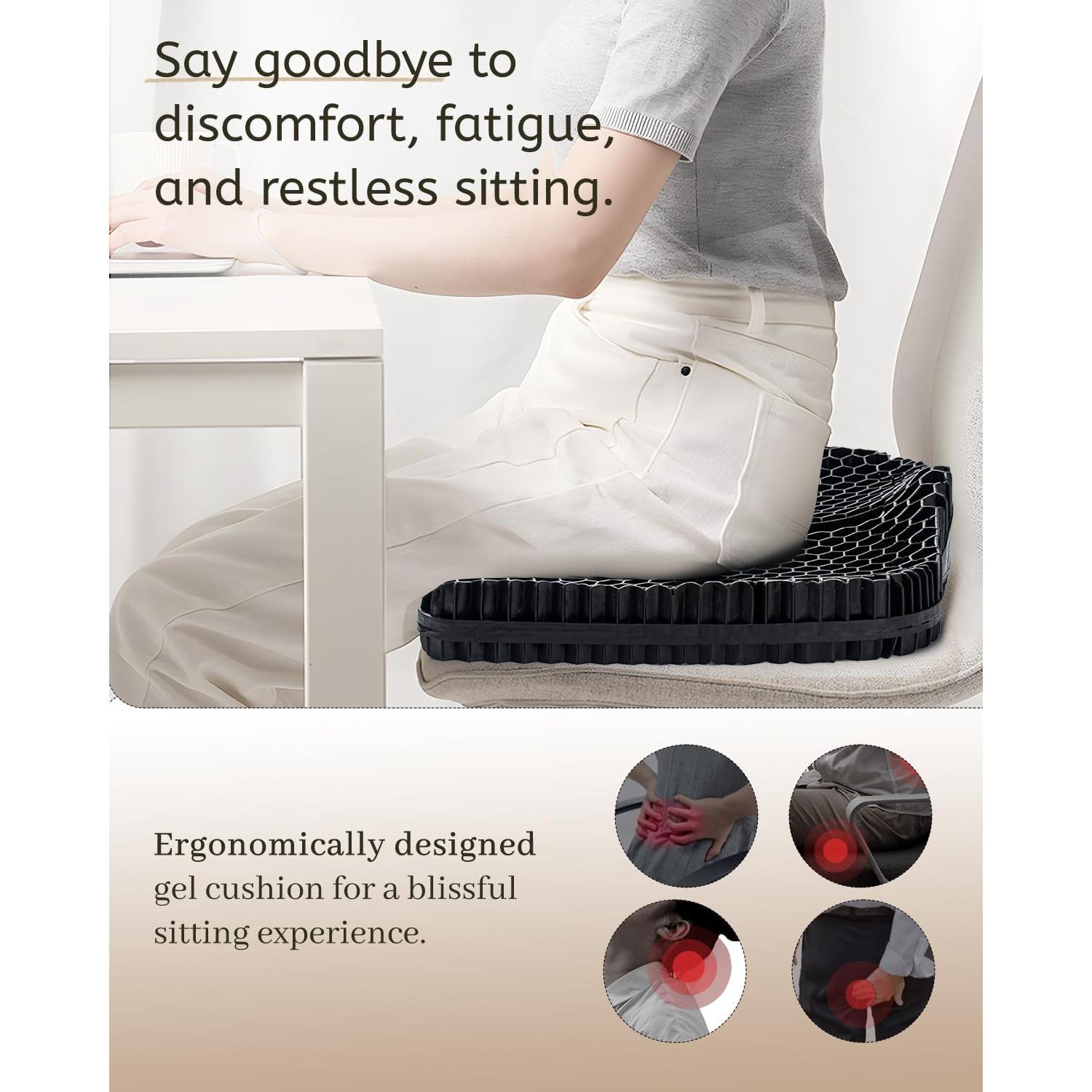 Cojín de Gel TPE Anzeng 43x37 cm Alivio Dolor Cadera