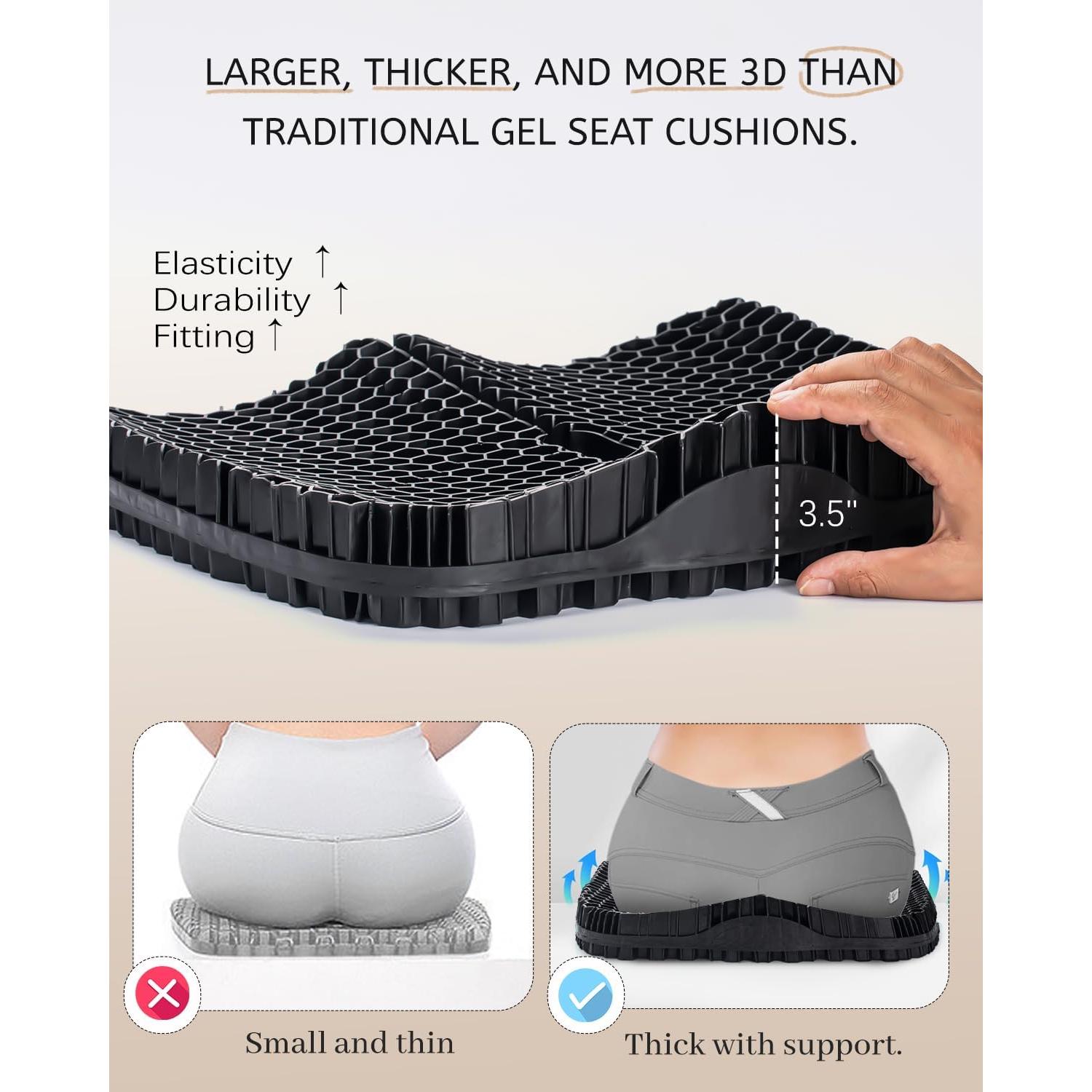 Cojín de Gel TPE Anzeng 43x37 cm Alivio Dolor Cadera