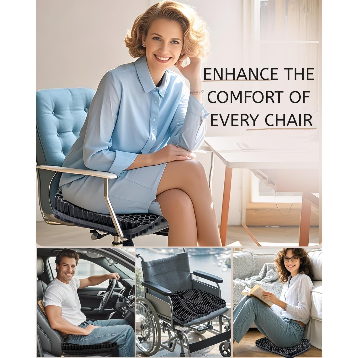 Cojín de Gel TPE Anzeng 43x37 cm Alivio Dolor Cadera