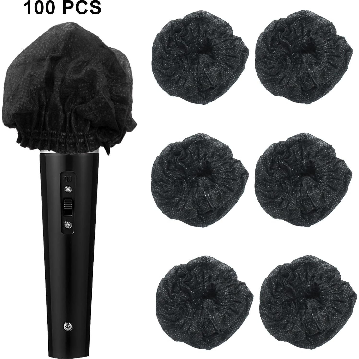 Fundas Higiénicas Desechables para Micrófono Waziaqoc 100 Pcs