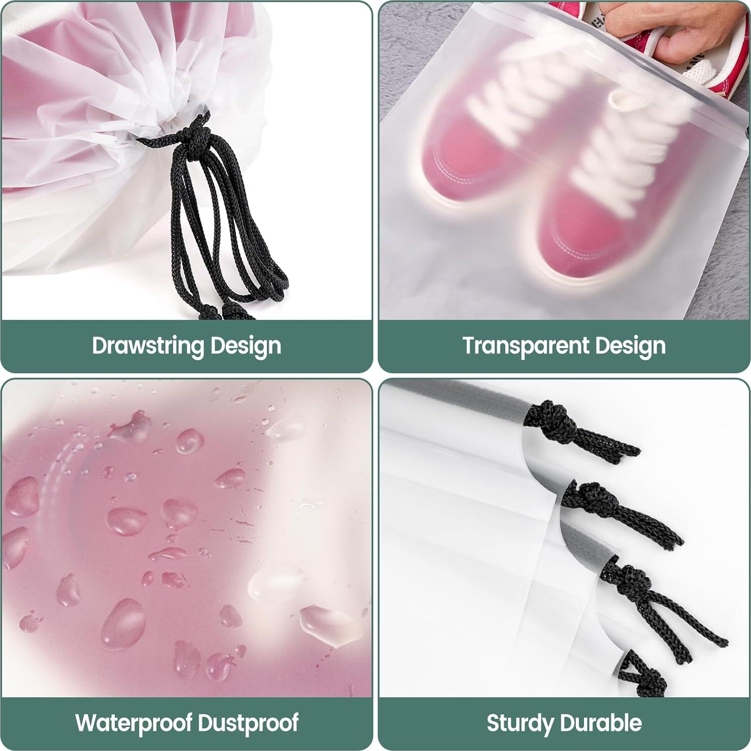 Paquete de 23 Bolsas Impermeables para Zapatos Inggix 30x40cm