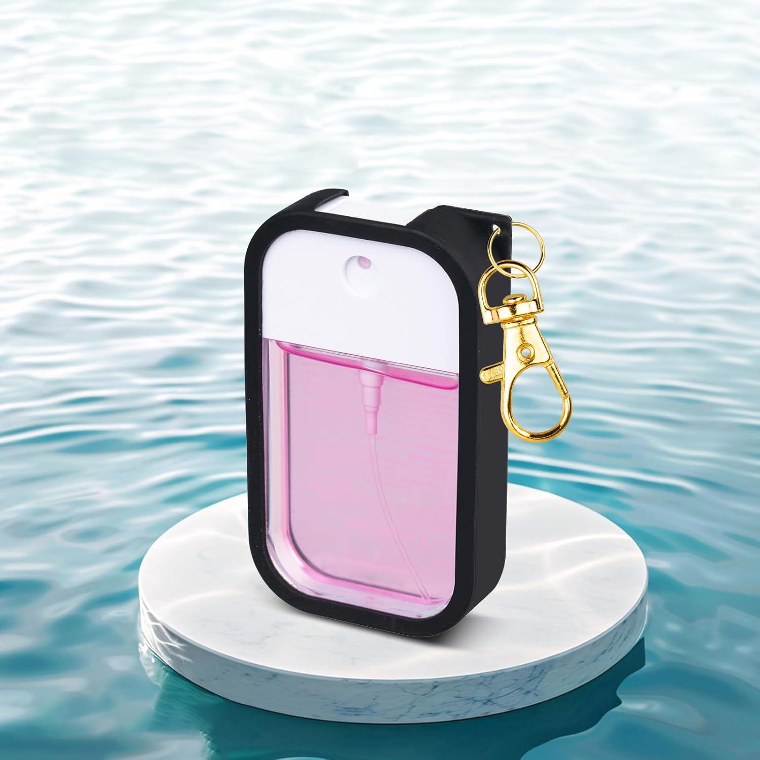 Funda de Silicona COCGVEL para Spray Desinfectante 30 ml Negro