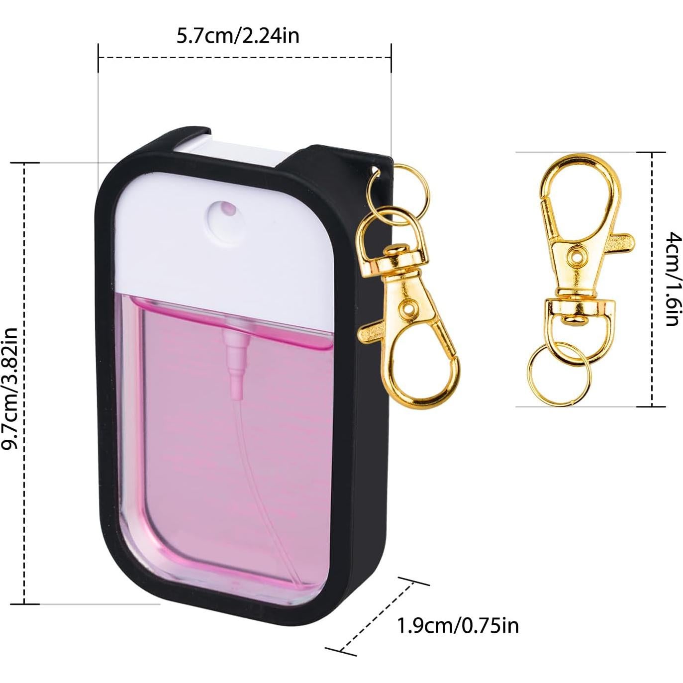 Funda de Silicona COCGVEL para Spray Desinfectante 30 ml Negro