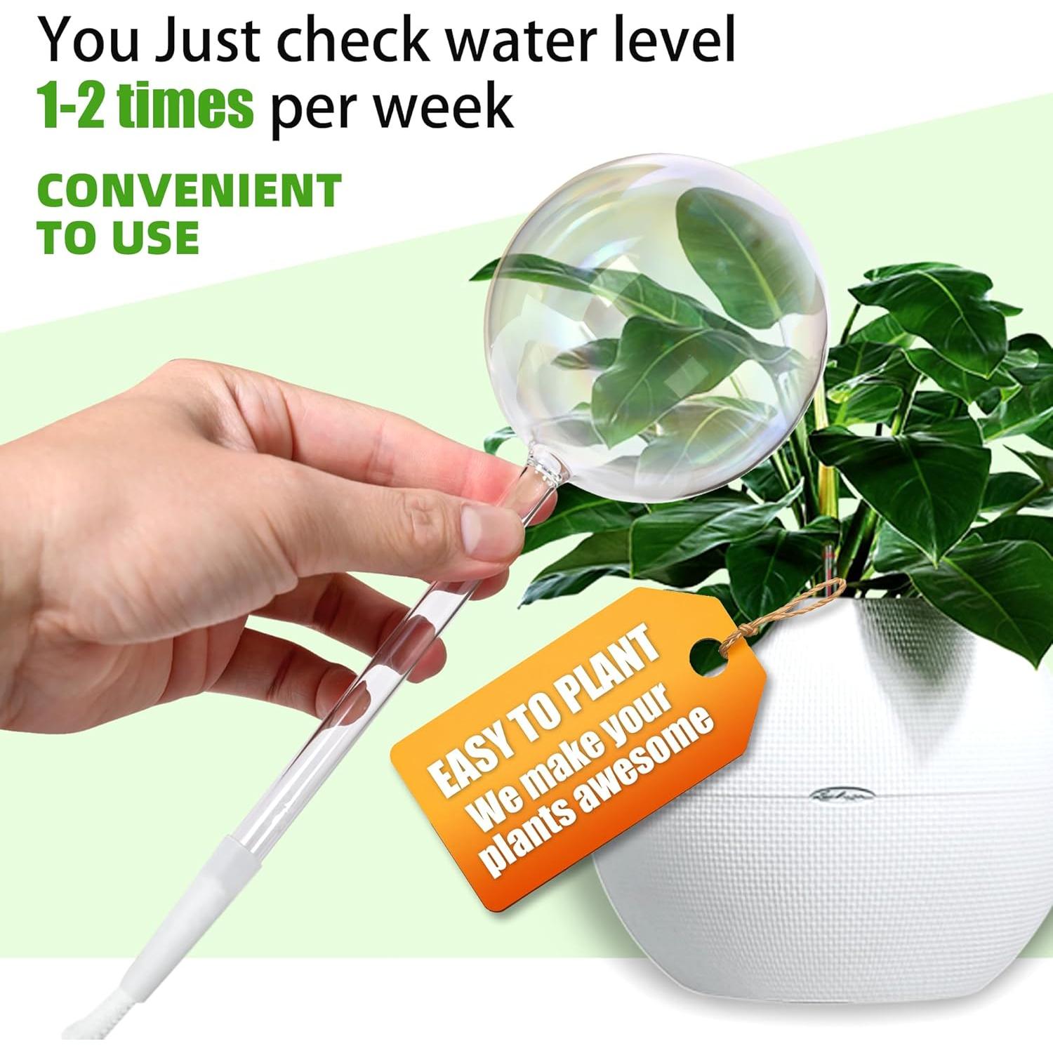 Esferas de Riego Automático de Vidrio 368g - Paquete de 4