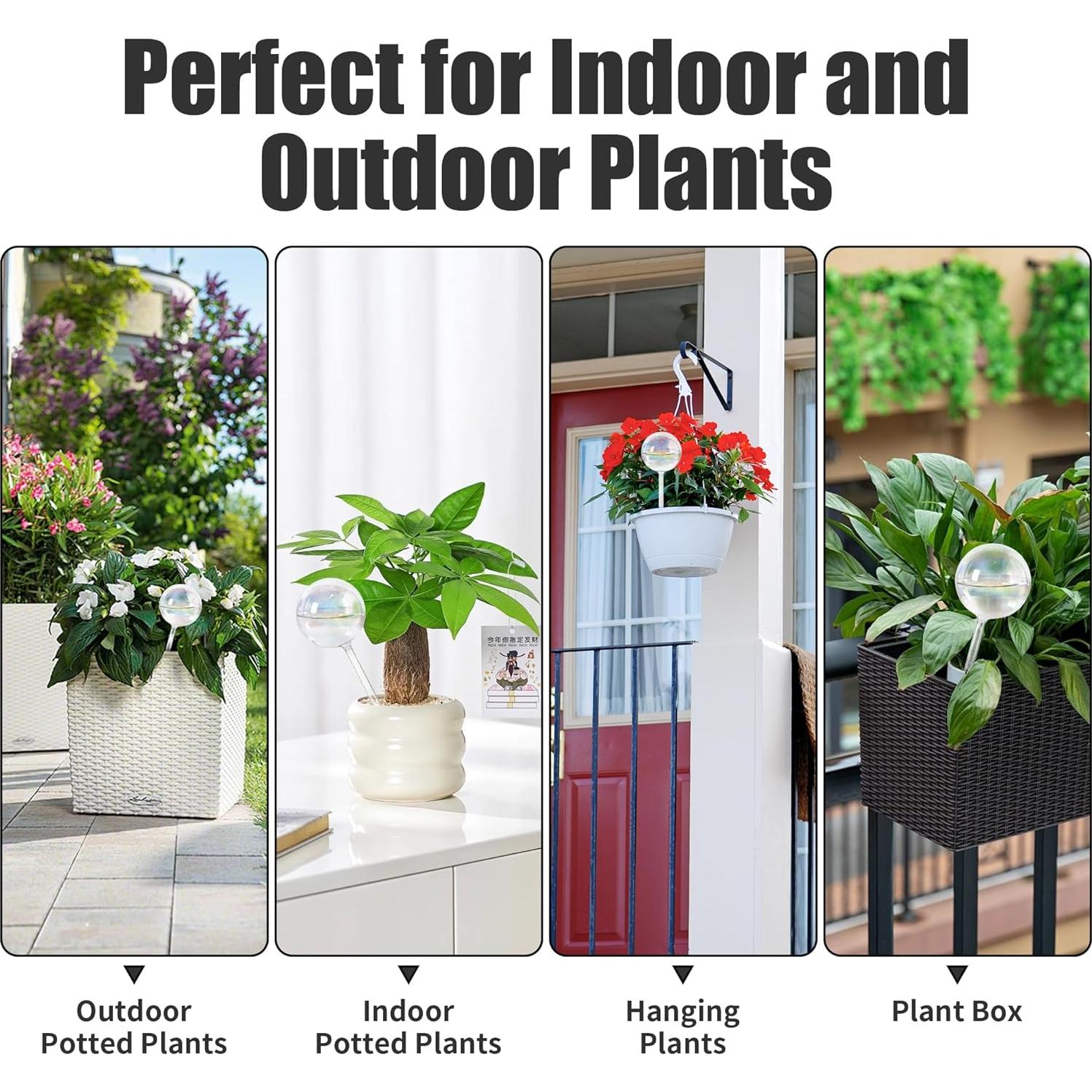 Esferas de Riego Automático de Vidrio 368g - Paquete de 4