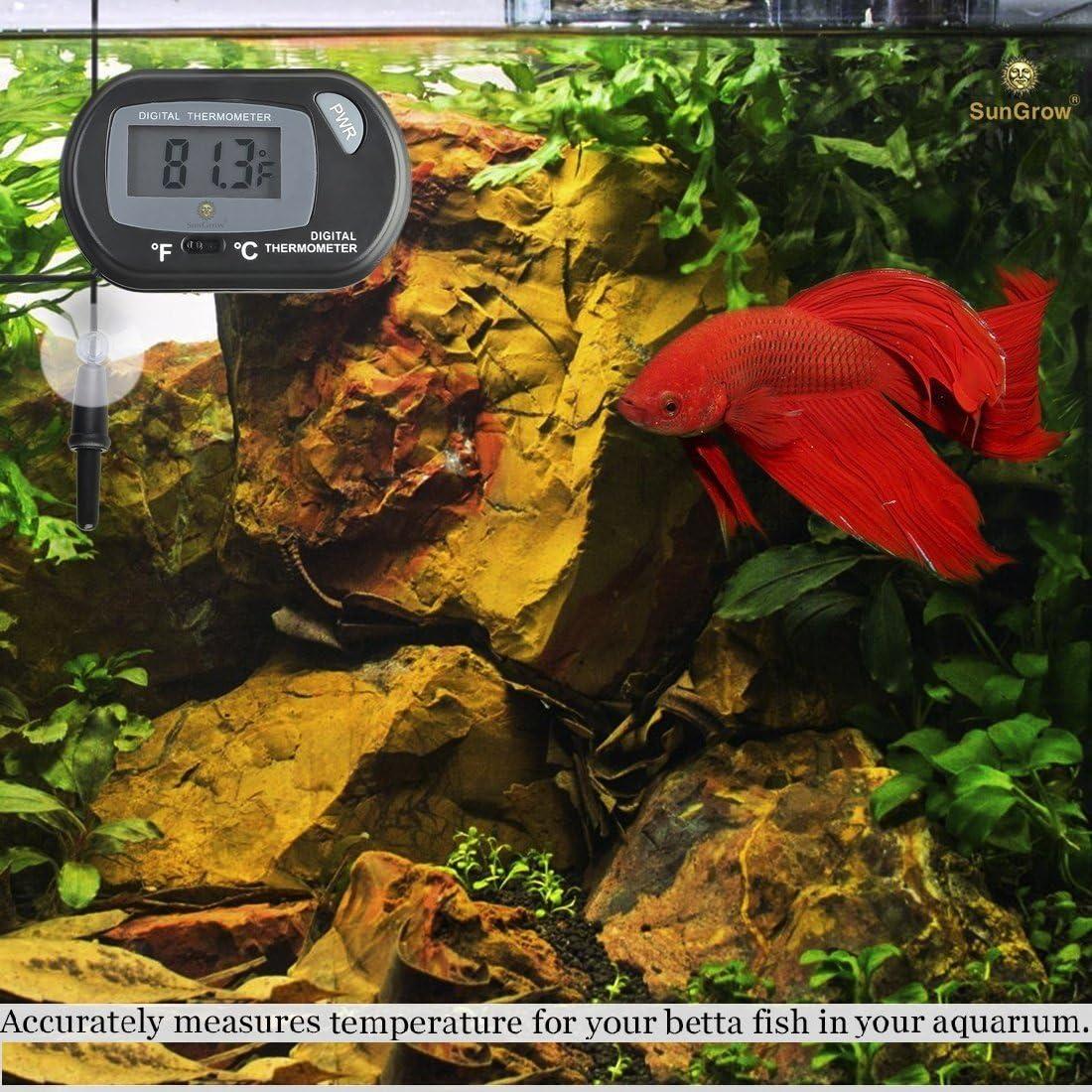 Termómetro Digital SunGrow para Acuario Tropical - Precisión Celsius
