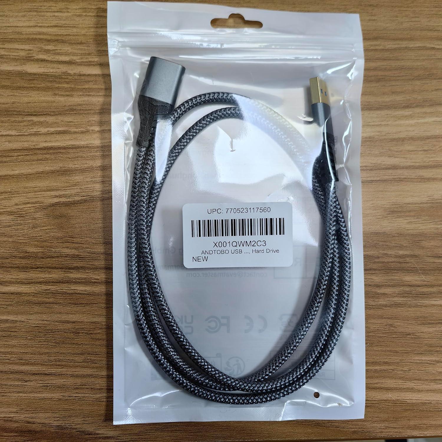 Cable de Extensión USB ANDTOBO 1.0m Tipo A Macho a Hembra