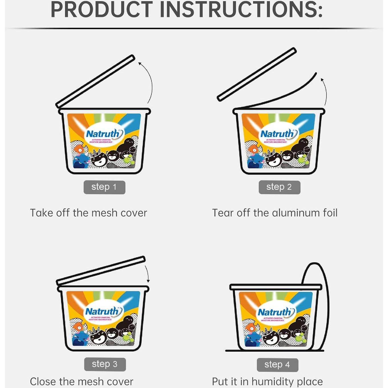 Deshumidificador NATRUTH 12.5 oz Carbón Activado 6-Pack