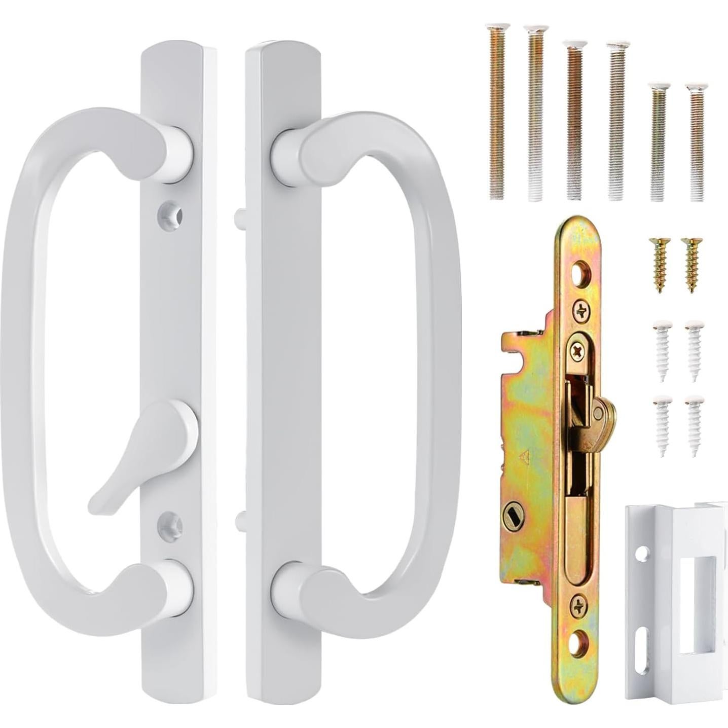 Juego de Manijas para Puertas Corredizas Zinkitool Blanco