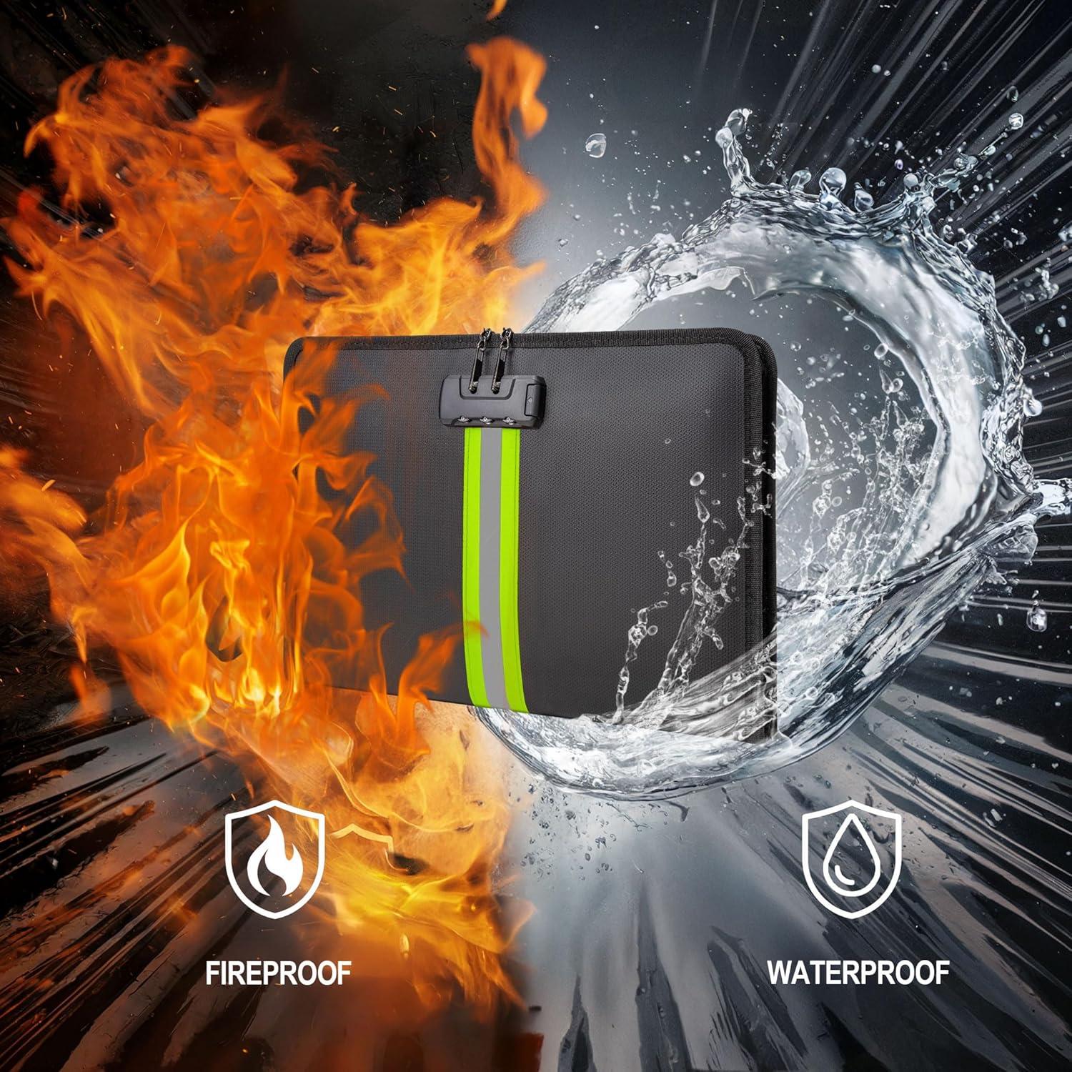 Bolsa de Documentos a Prueba de Fuego y Agua Ninitch 33.8x23.4cm